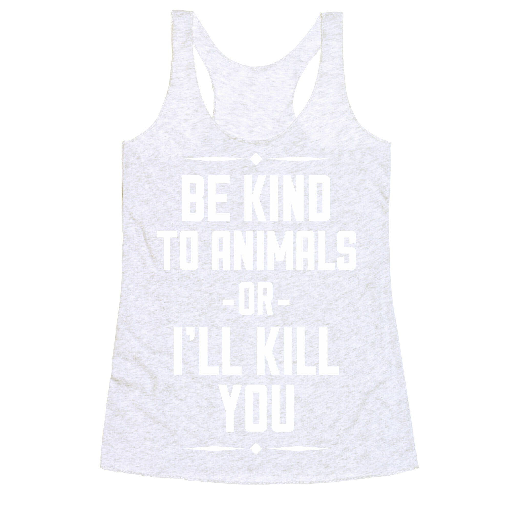 Be Kind to Animals Racerback Tank